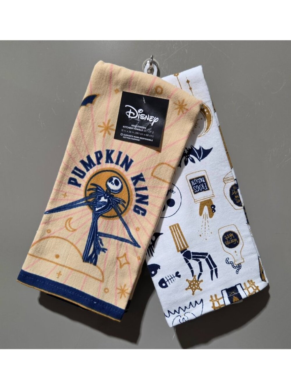 Disney Nightmare Before Christmas Pumpkin King Halloween Theme Kitchen Towel Set